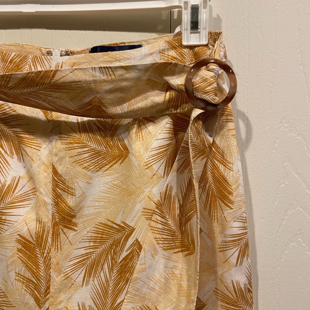 Francesca's Blue Rain Boho Wide Leg
Palm tree Floral Pants Large - Picture 3 of 5
